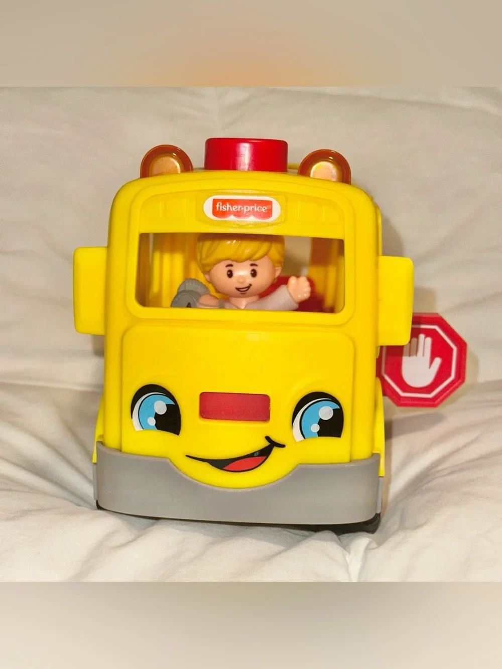 Fisher-Price Little People Sit With Me School Bus with Figurine Tested & Work